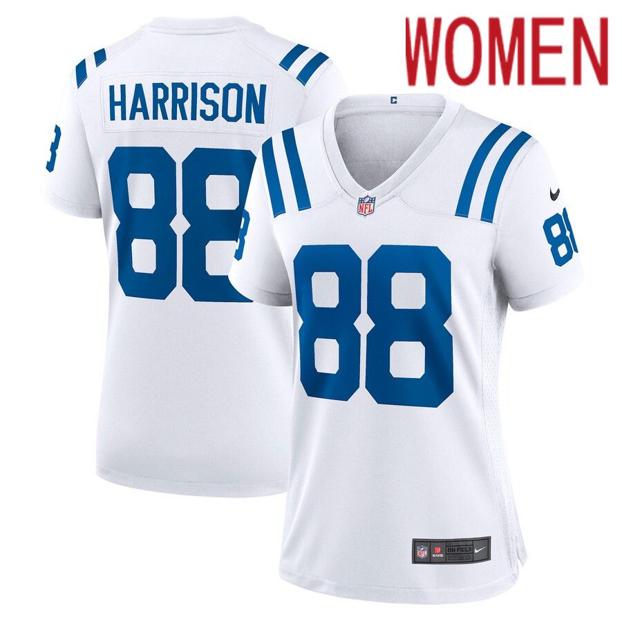 Women Indianapolis Colts #88 Marvin Harrison Nike White Retired Game NFL Jersey->customized nfl jersey->Custom Jersey
